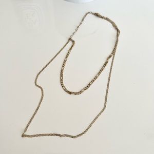 Argento Vivo double layer necklace sterling silver gold plated